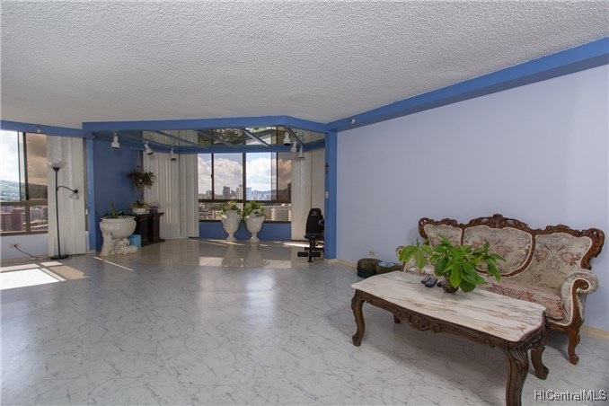 spacious living room area