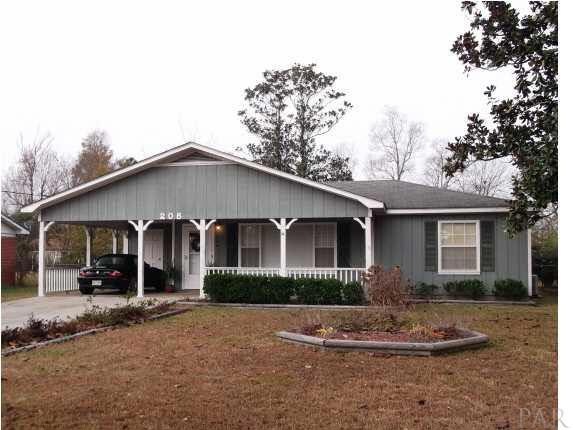 Front view of the home