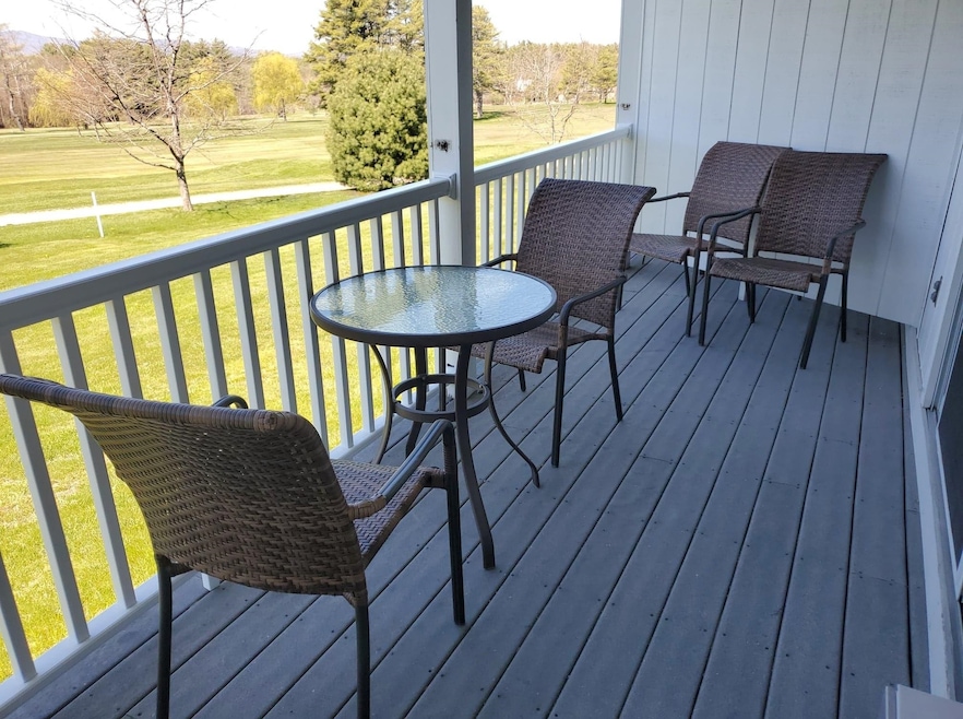 Balcony with golf course view