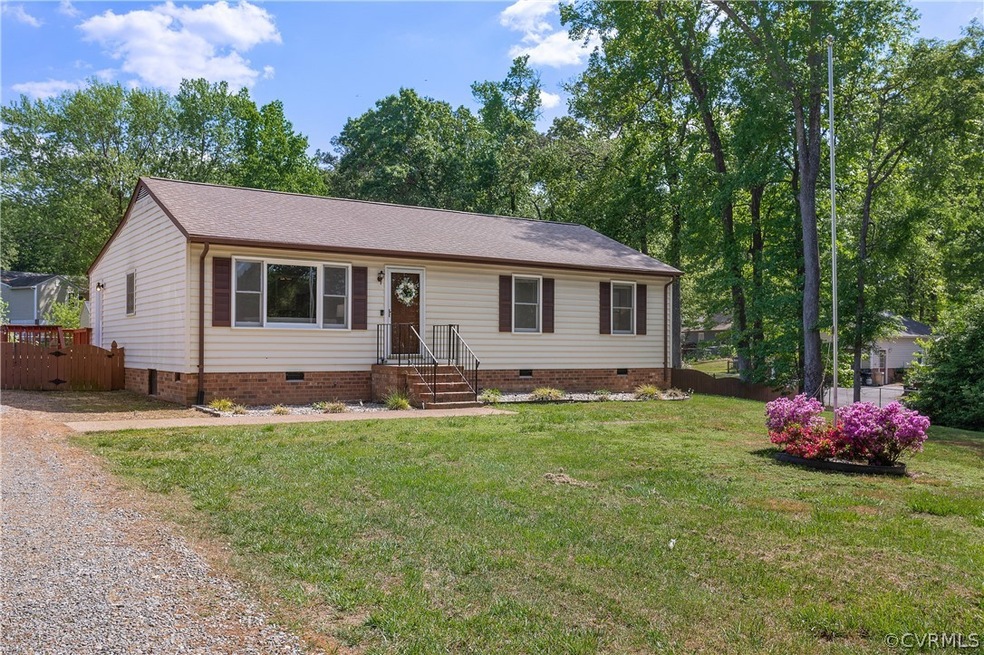 View of front of home with a front lawn