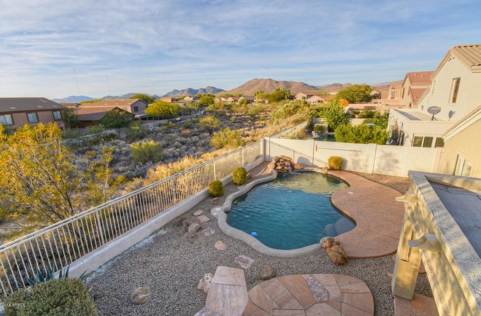 Elevated View of Backyard