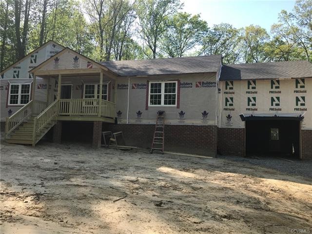 Front of Blake Floor Plan with attached garage