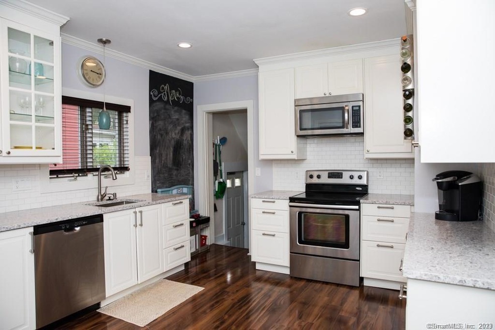 Remodeled kitchen with stainless steel appliances 