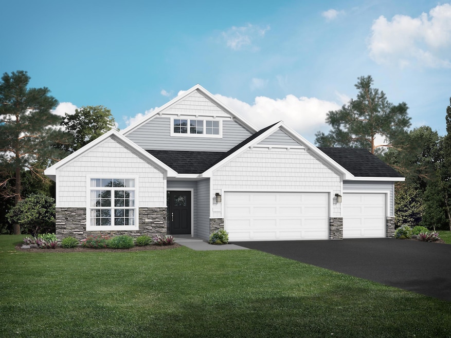 Waterford Villa B 3 car - rendering for illustrative purposes only.