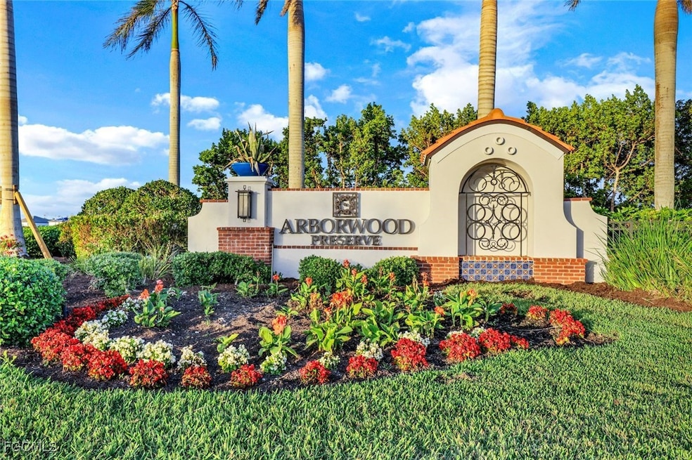 Community / neighborhood sign featuring a yard
