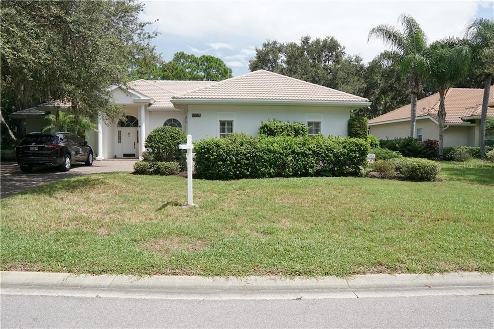 Front Elevation faces south with side load garage