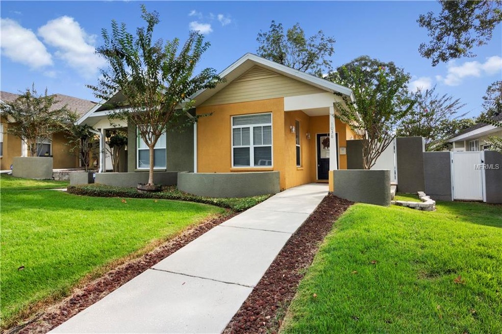 Front Elevation with covered entryway