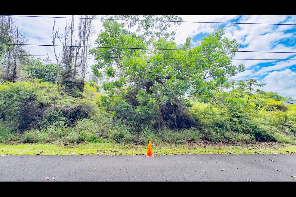 Approximate left boundary of lot 590 in Hawaiian Shores Recreational Estates.
