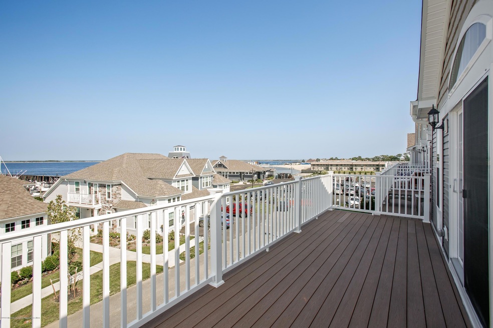 Deck off of master with harbor view