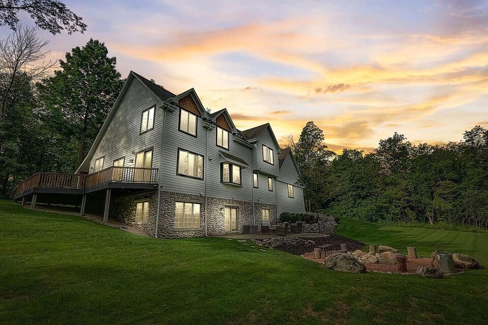 Night View - Rear View of Home