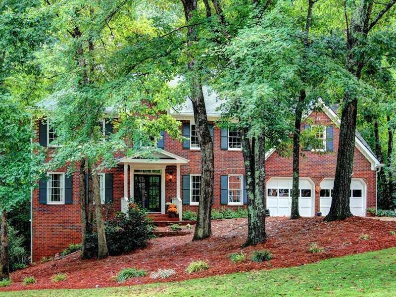 Exterior Front. Three sides brick home with great 