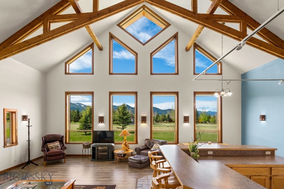Great Room Highlights the Mountain Views