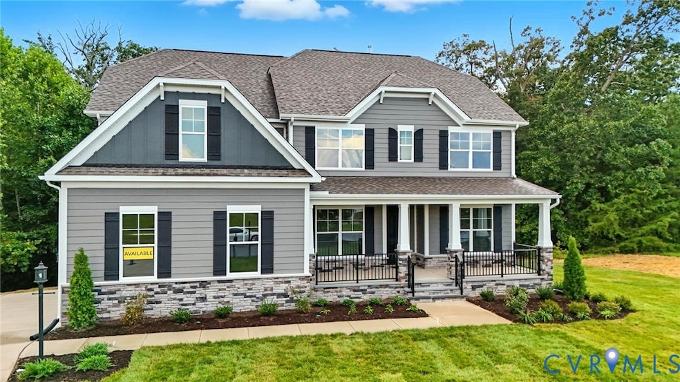 MOVE-IN READY!! The Charleston is a six-bedroom, five-bath home on a private wooded lot that backs up to a conservation area. 
