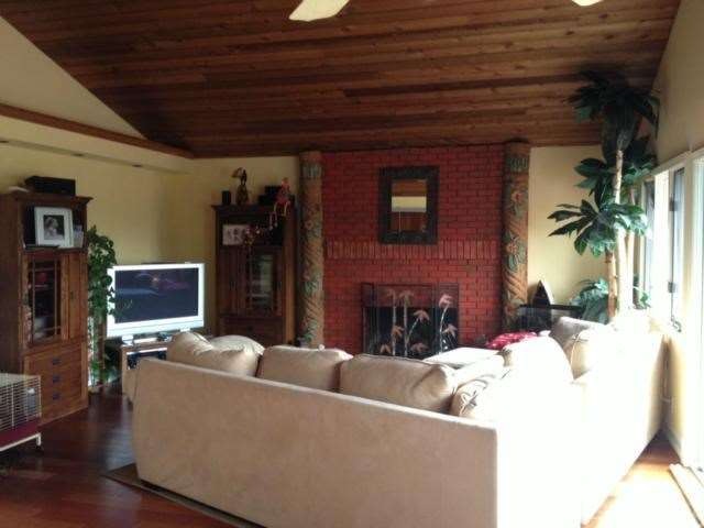 Cozy fireplace