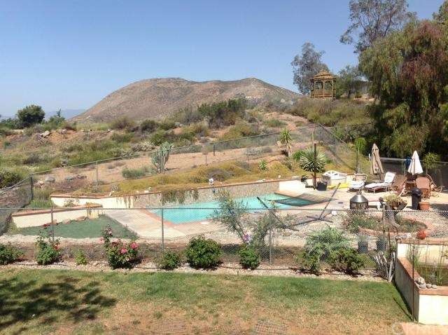 View from the back yard.