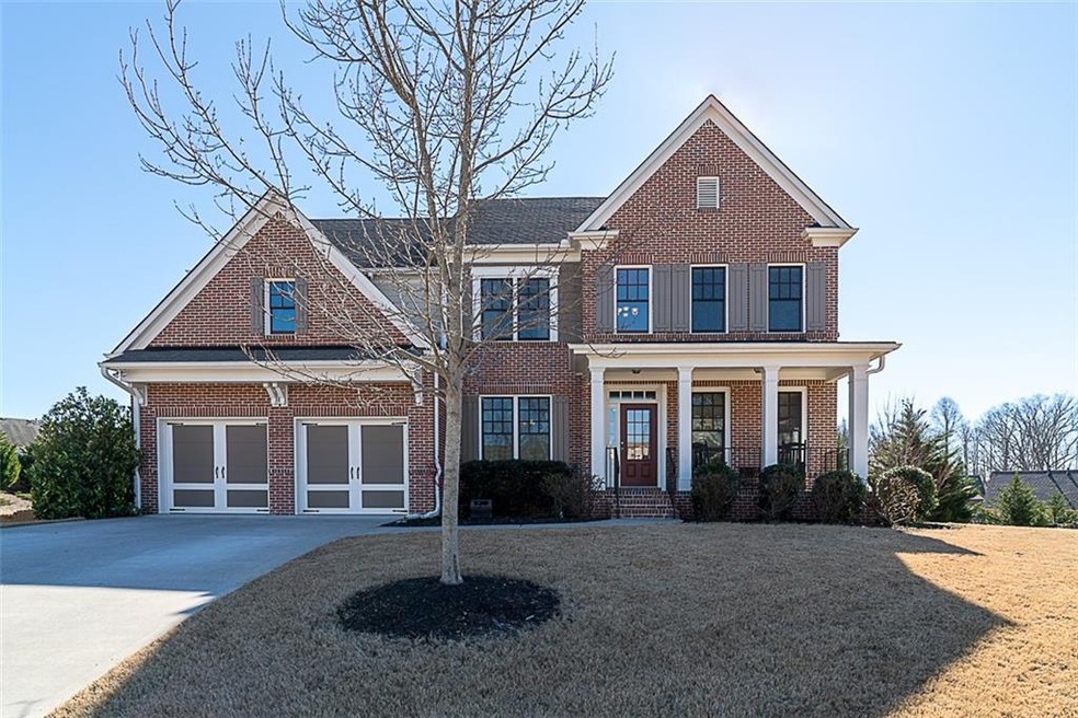 Brick front w/ Rocking chair front porch