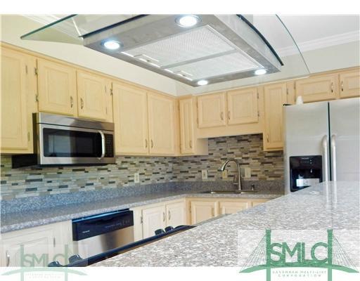 Kitchen. Re-designed kitchen is finished with gran