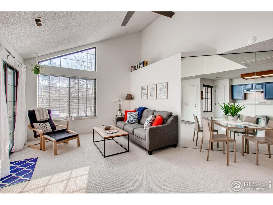 Open layout with vaulted ceilings