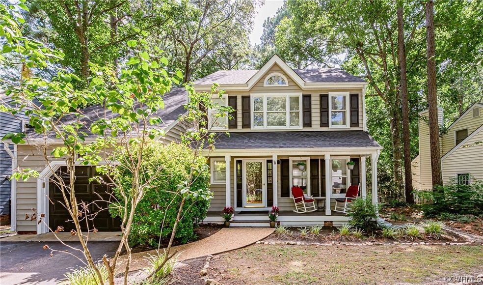 View of front of home with a porch