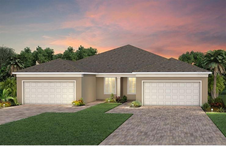 Exterior Design. Artistic rendering for this new construction home. Pictures are for illustrative purposes only. Elevations, colors and options may vary.