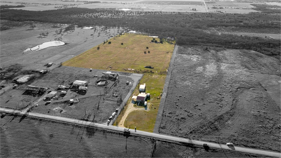 Bird's eye view featuring a rural view