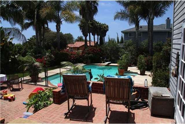 Backyard with pool