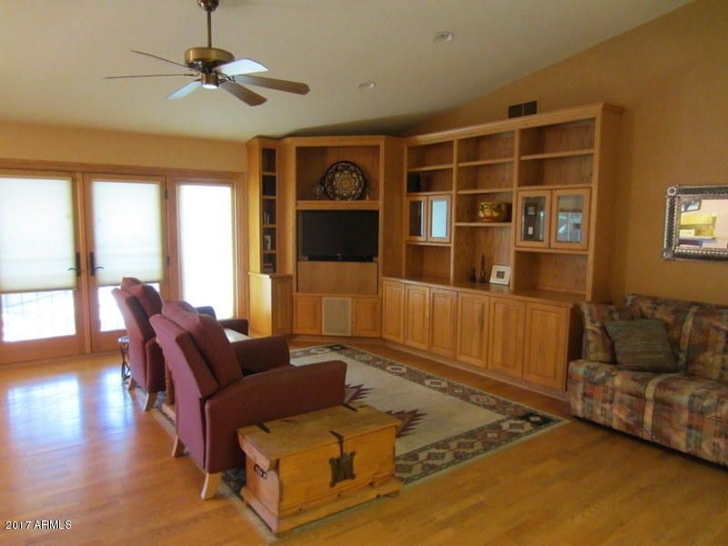 Great Room with shelves