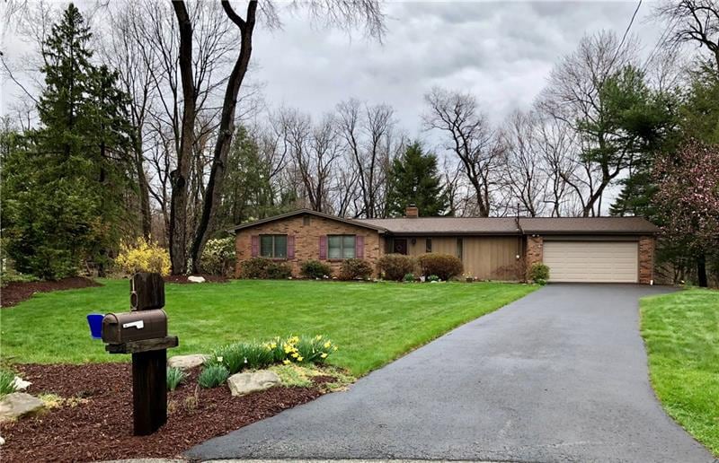1 Story Brick Ranch Home on Cul De Sac & 1.5 Acre 