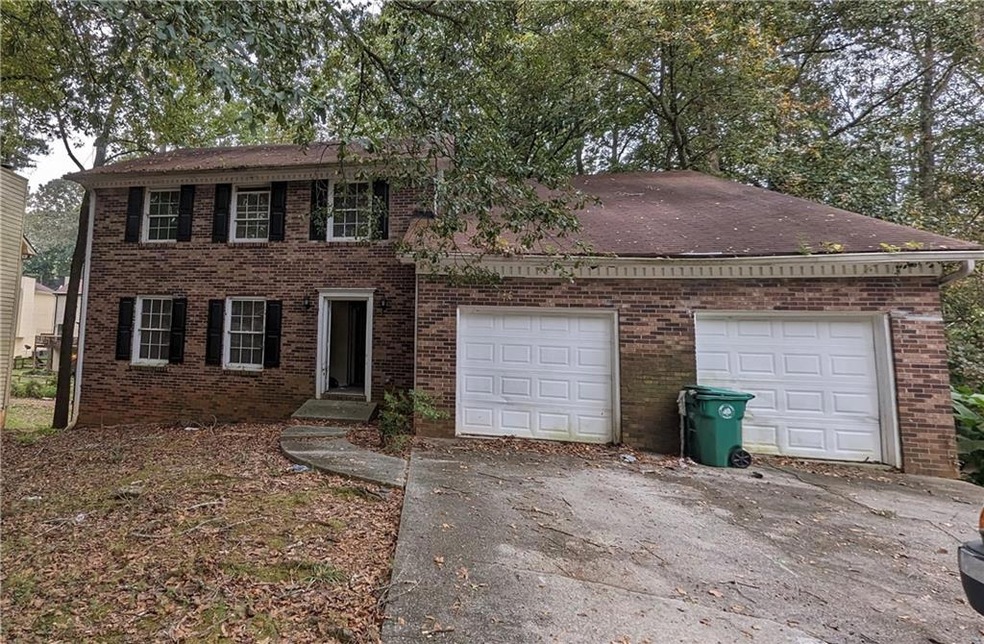 Colonial inspired home with a garage