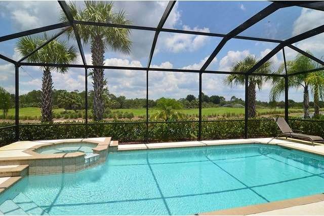 Fabulous private golf view from pool/spa!