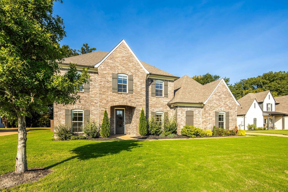 View of front of home with a front yard