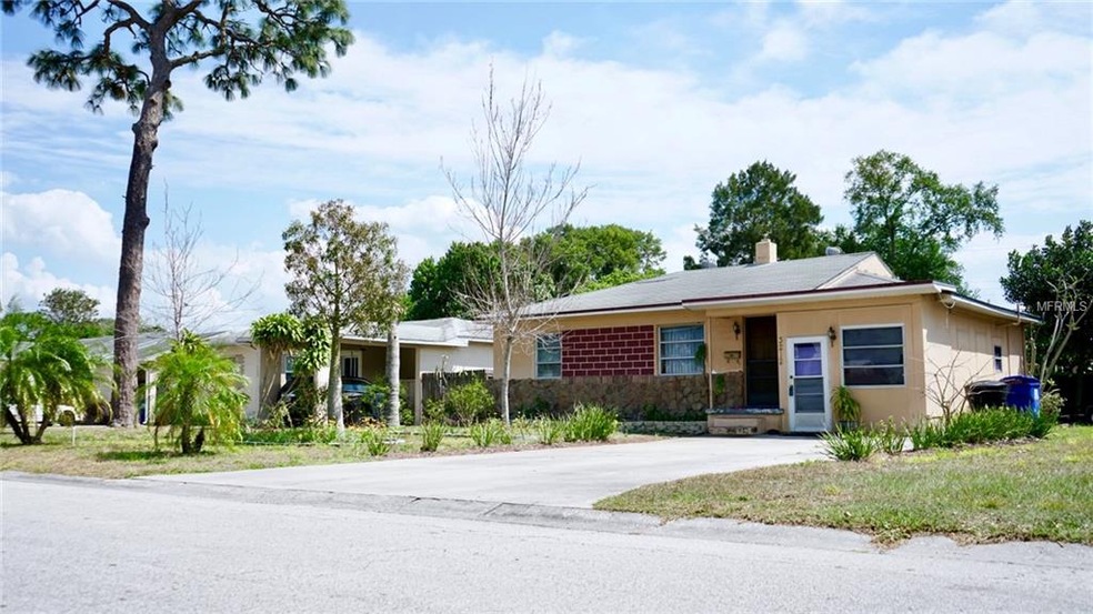 Front of house, the metal door leads to largest bedroom (master suite).