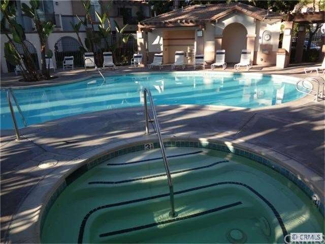 community pool and spa right near your home