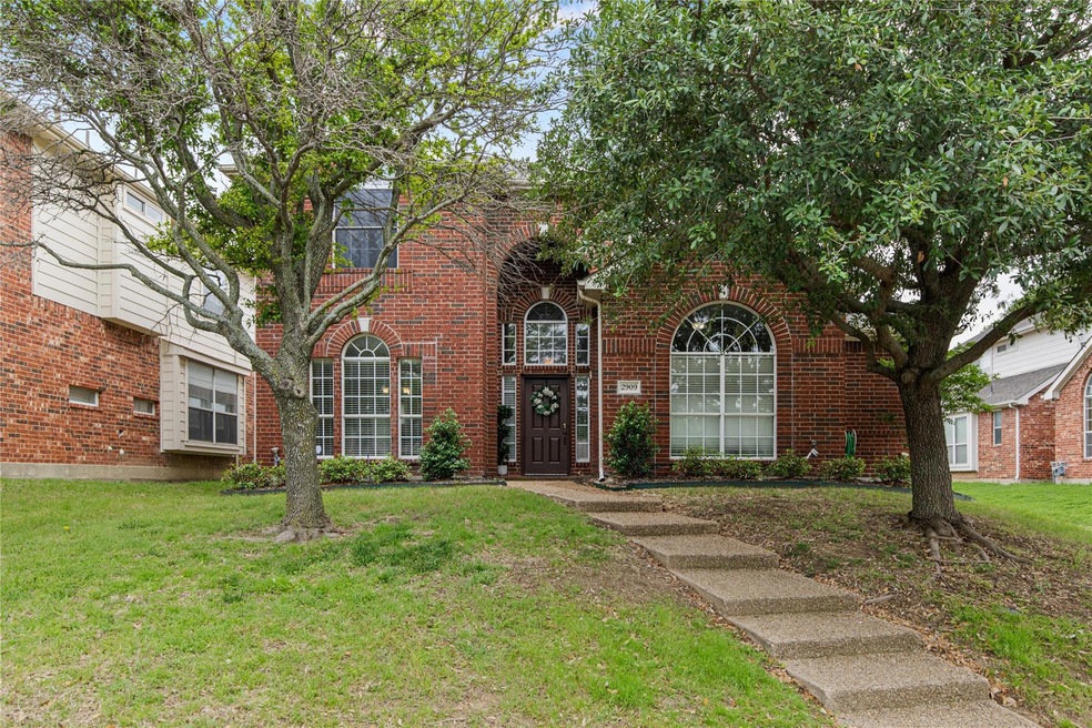 View of front of home with a front lawn