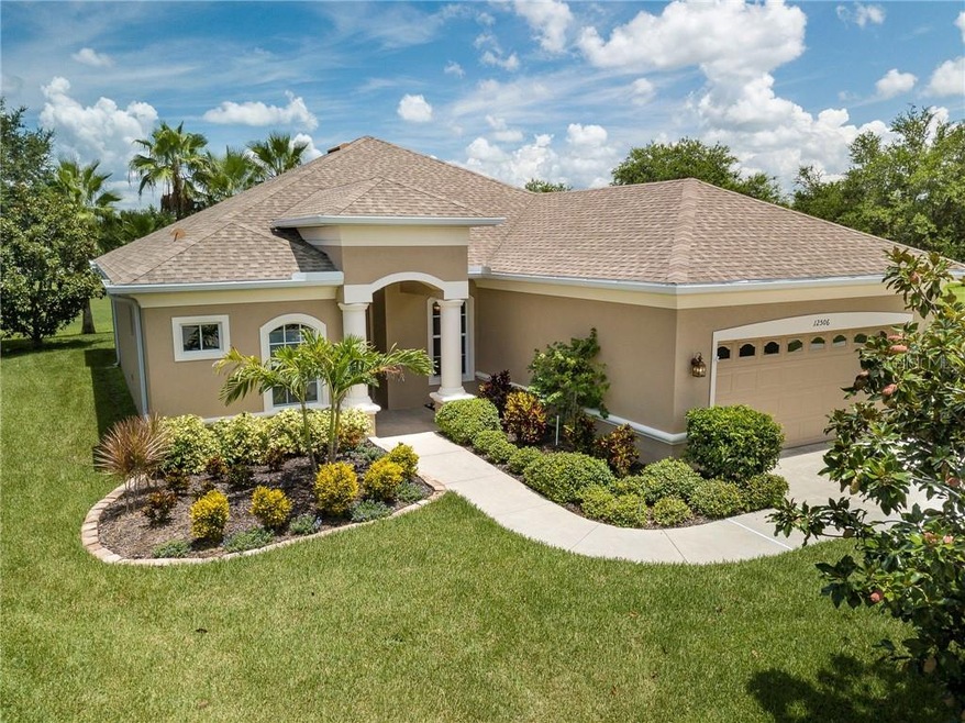 Exterior Front: The landscaping has recently been 