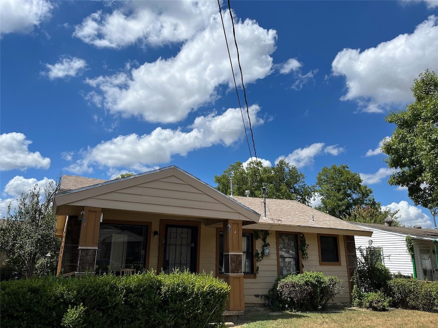 View of front of property featuring covered porch