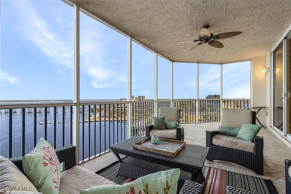 Screened Riverside Balcony