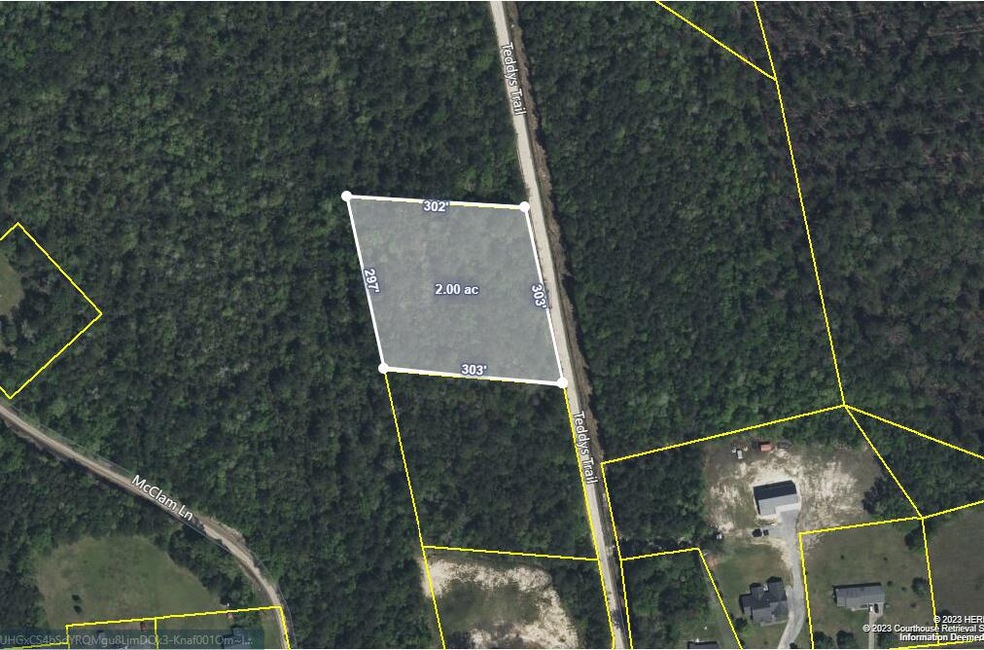 Lot C Aerial with acreage