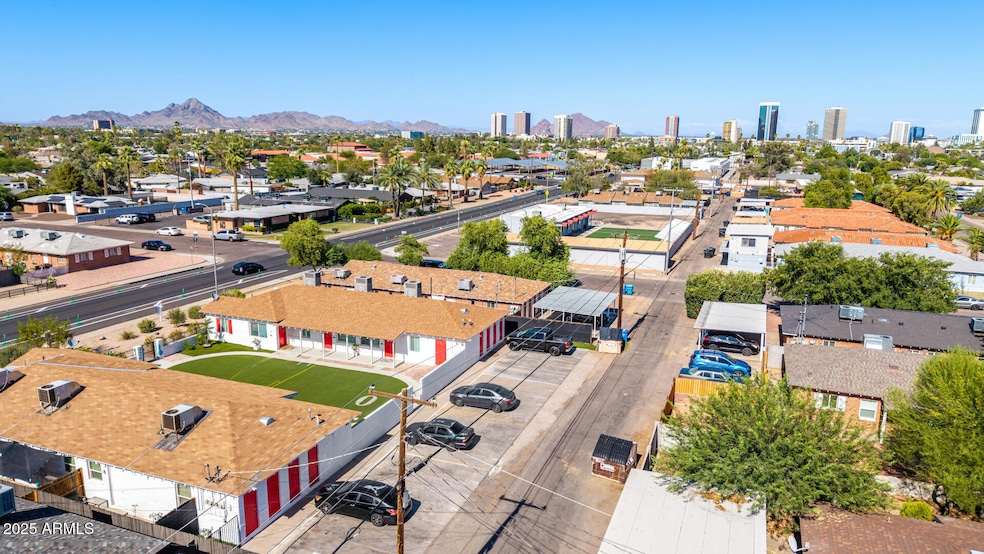 Aerial w/Phoenix downtown