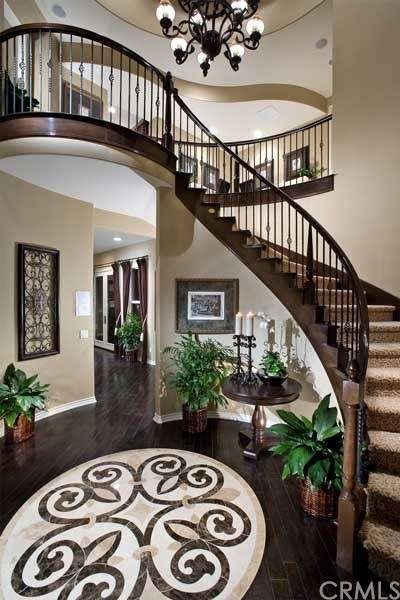 The picture is of a model home and does not direct