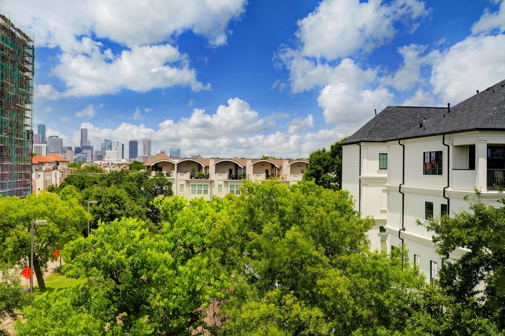 View from 4th floor balcony with wet bar.