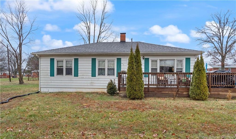 Large deck on home.