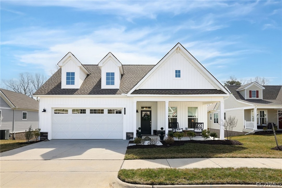 View of front of home featuring a garage, a front