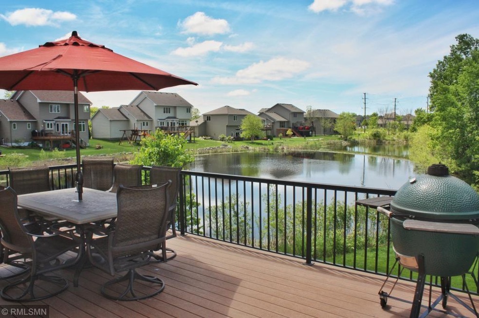 Rest and Relax on this huge deck over looking pond