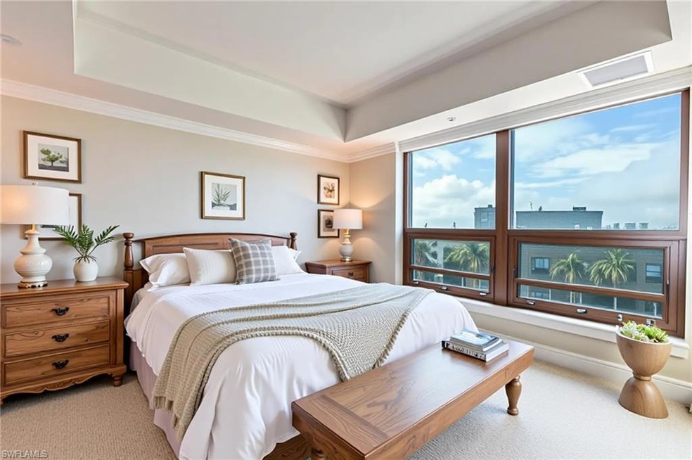 Primary bedroom virtually staged