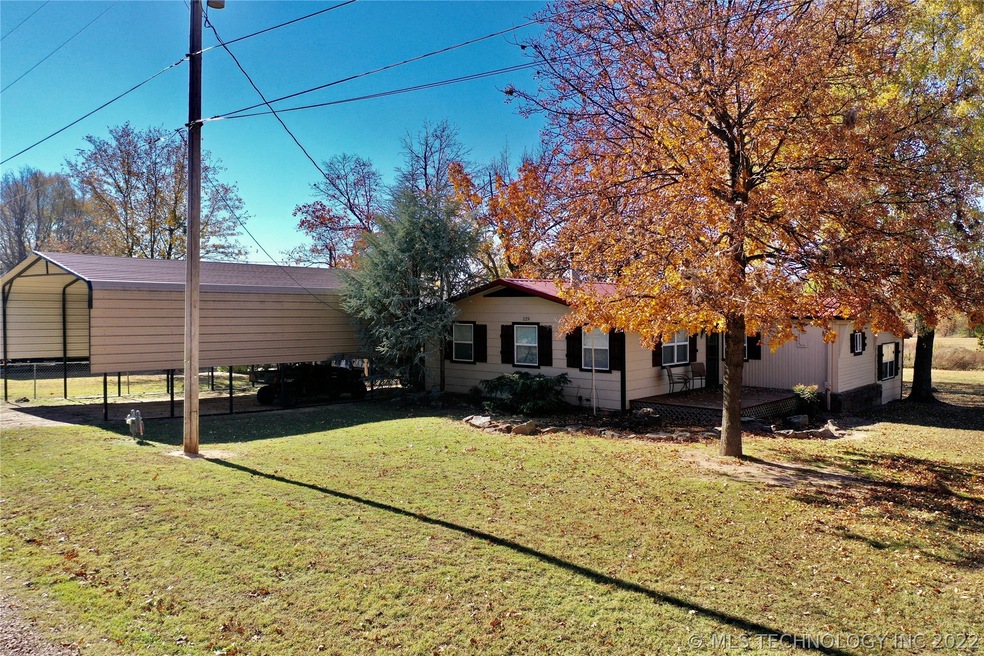 Front View of Home; adjoins Corp of Engineers land