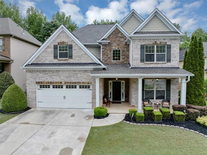 Craftsman inspired home with covered porch, a shin
