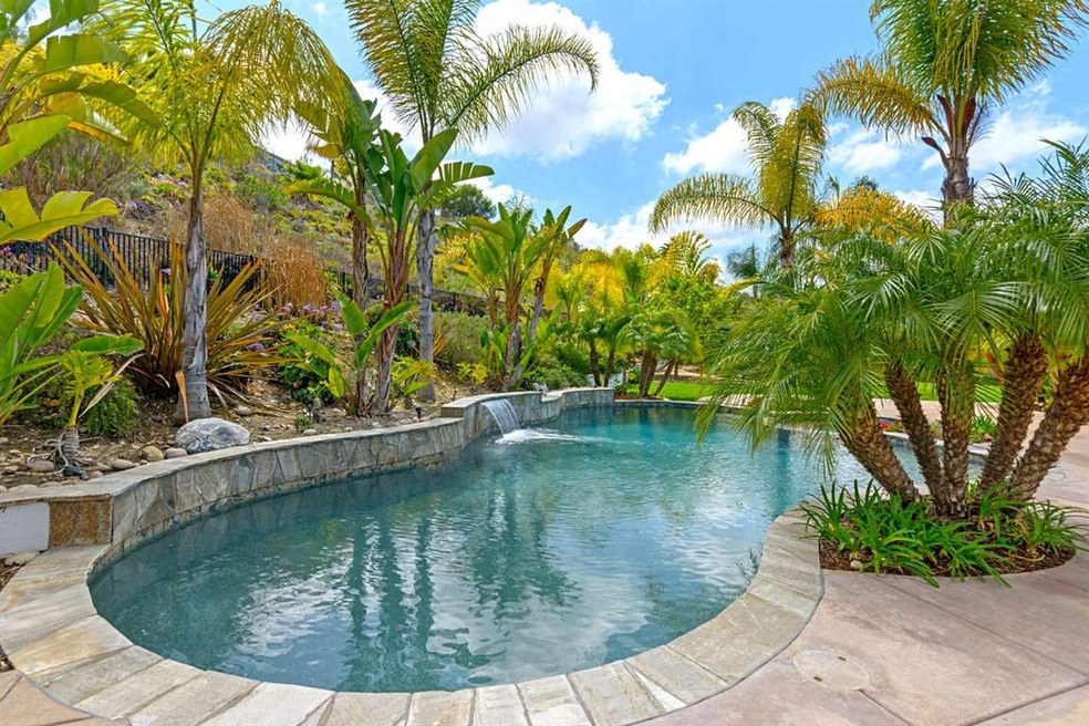 Salt water pool & Spa  surrounded by lush Tropical