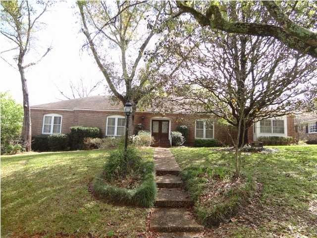 Home sits on a large corner lot.