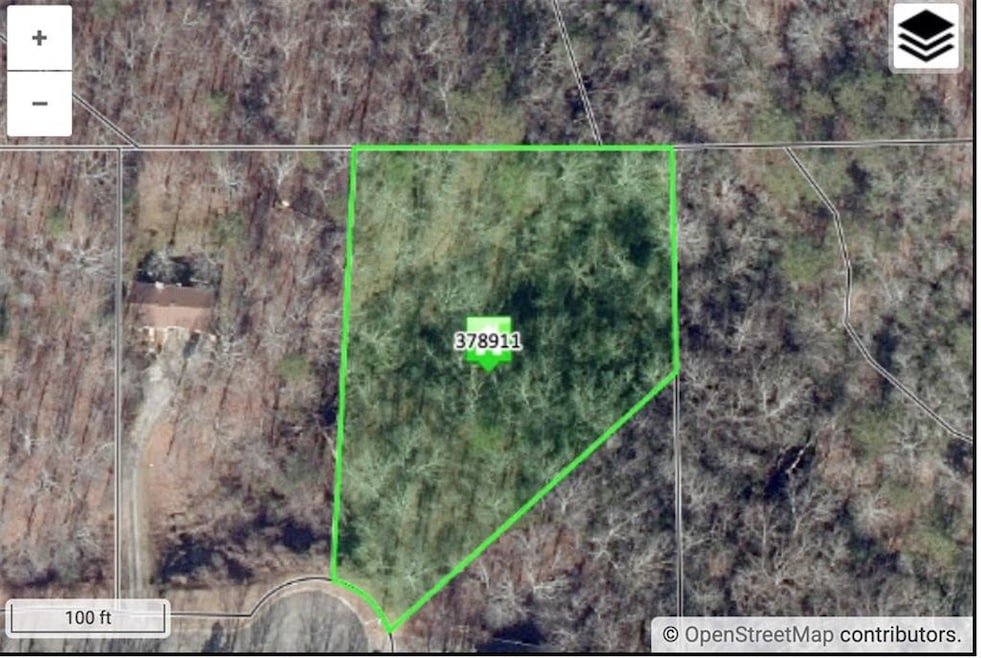 Aerial view of property's location featuring property boundaries highlighted